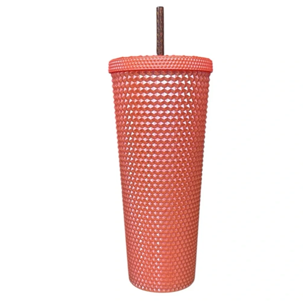 NWT Starbucks Diamond Studded Bling Halloween Orange 24oz Tumbler Cold Cup New